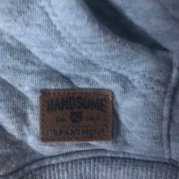 Carter’s Quilted Light Gray Hoodie Zip Up Sweater - Picture 3 of 5